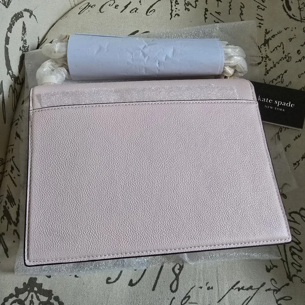 Kate Spade ♠️ NY Deco Chain Shoulder Bag In Pastry Pink NWT